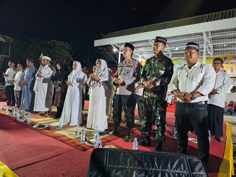 Danramil Minas Hadiri Gebyar Bersholawat Peringatan Hari Jadi Kecamatan Minas ke-30