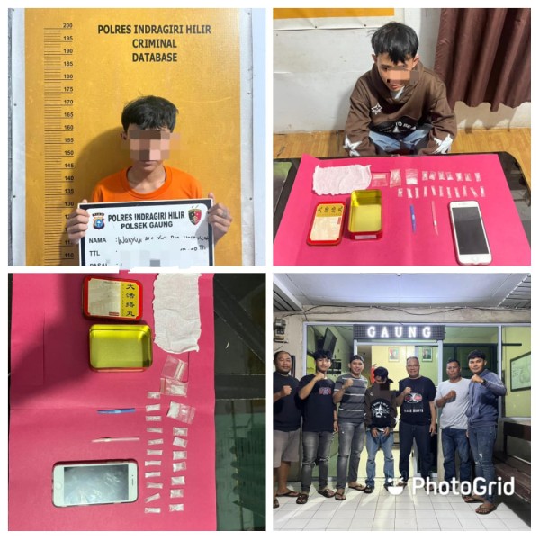 Polsek Gaung Ringkus Pengedar Shabu, Sita 4,58 Gram