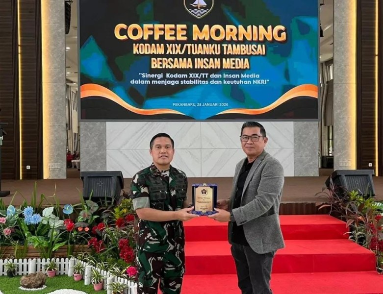 PWI Riau dan Kodam XIX/Tuanku Tambusai Perkuat Benteng Informasi