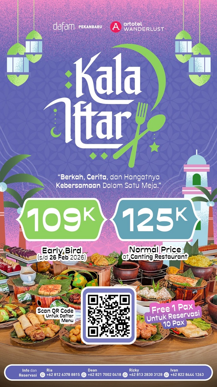 Antusiasme Tinggi di Minggu Pertama,  Program 'Kala Iftar' di Hotel Dafam Pekanbaru Diserbu Tamu