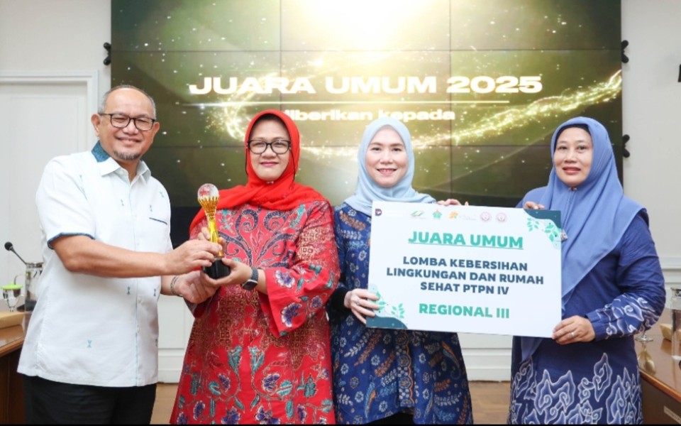 Regional III Raih Juara Umum Lomba Lingkungan Sehat PTPN IV