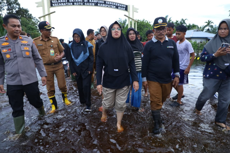Ratusan KK Terdampak Banjir Koto Gasib, Bupati Afni Perintahkan Penanganan Cepat dan Tepat
