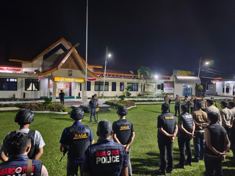 Kapolres Pelalawan Pimpin Patroli Raga, Wujudkan Kamtibmas Aman dan Kondusif