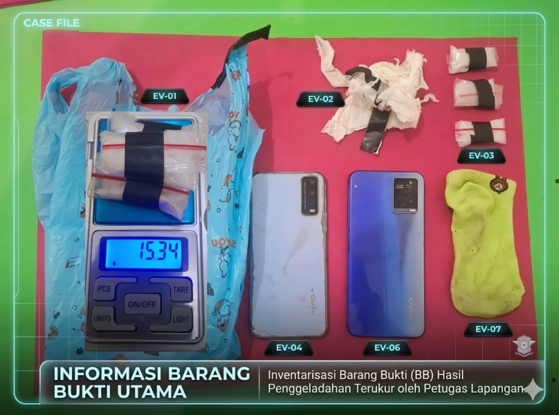 Pelaku Pengedar Berhasil Diamankan Jajaran Polsek Bonai Darussalam, dengan BB 15,34 Gram