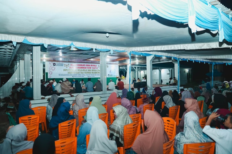 Ratusan Masyarakat Kasikan-Talang Danto Peringati Isra Miraj Bersama PTPN IV Regional III Tandun