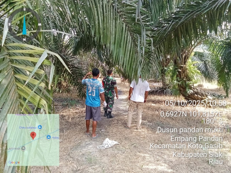 Sertu L. Syahdanur Patroli Cegah Karhutla di Koto Gasib, Pastikan Wilayah Aman dari Titik Api