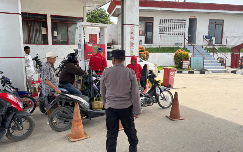 Kapolres Dumai Pastikan Pelayanan SPBU Tetap Lancar dan Kondusif