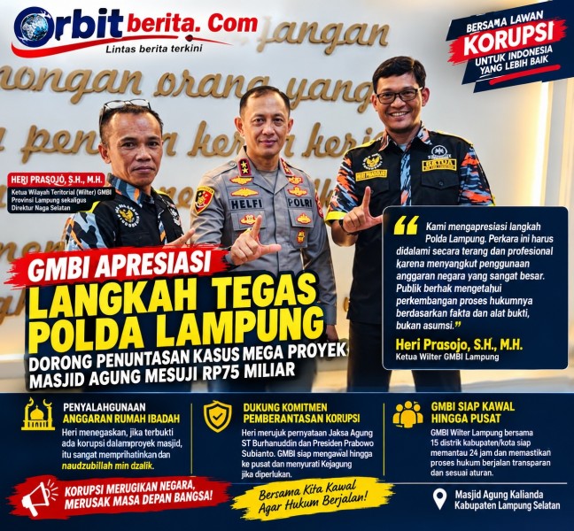 GMBI “Pasang Mata” di Kasus Masjid Agung Mesuji Rp75 Miliar