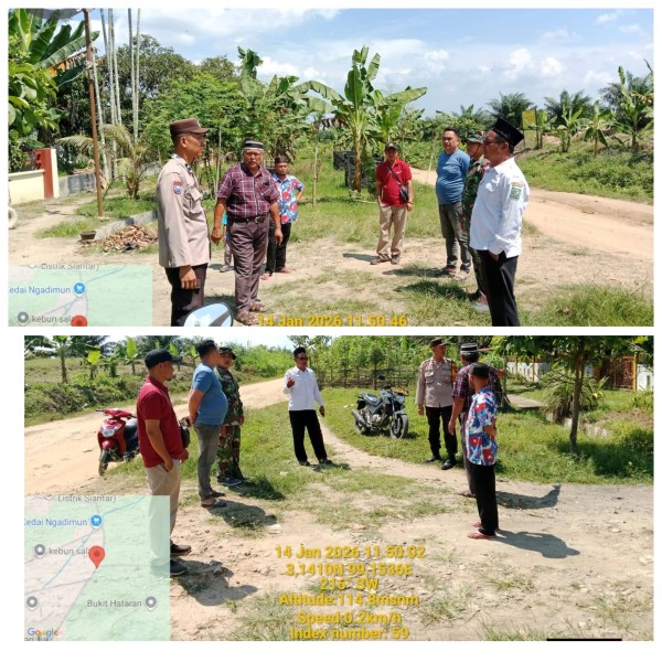 Cek Lahan KMP, Bhabinkamtibmas Serbalawan Imbau Warga Waspada Curanmor
