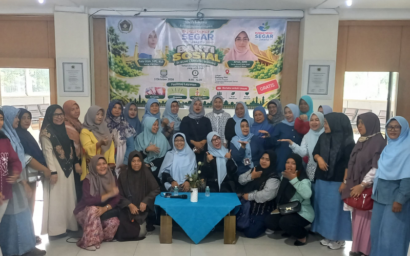 IKWI Riau Gandeng Rumah Sehat Segar Jakarta Gelar Bakti Sosial, 150 Warga Ikuti Terapi Kesehatan