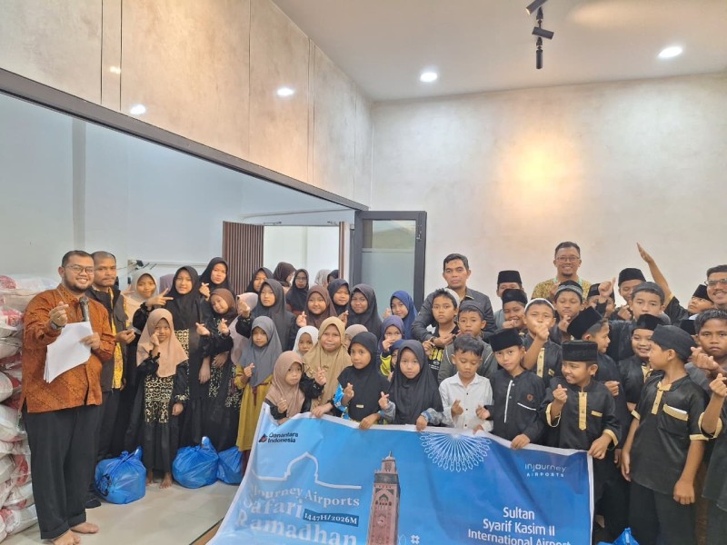 Safari Ramadhan Penuh Makna, PT Angkasa Pura Indonesia dan Dompet Dhuafa Riau Santuni 100 Anak Yatim