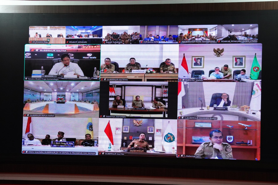 Rakor Bersama Menkeu dan Mendagri, Gubri Wahid: Belanja APBD Kita Masih 65 Persen