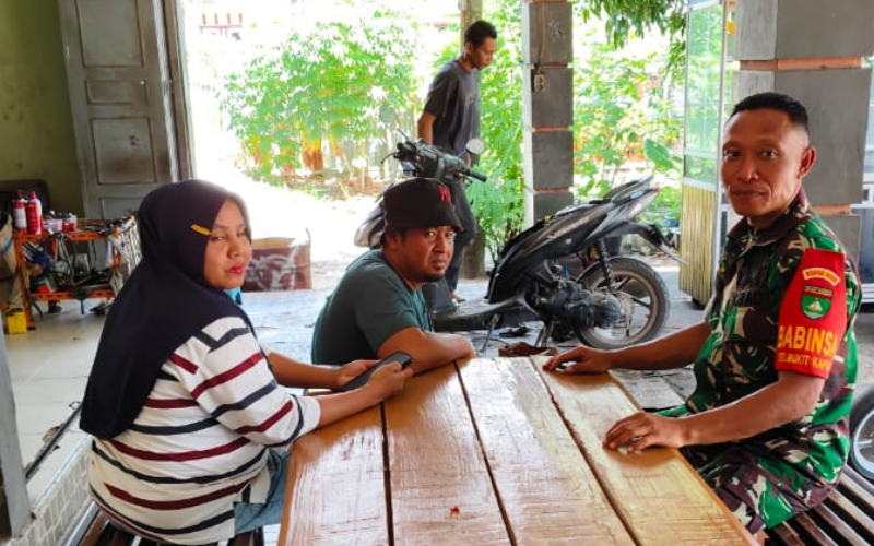 Wujud Sinergi TNI dan PHR, Babinsa Lakukan Patroli Keamanan Jalur Pipa Minyak