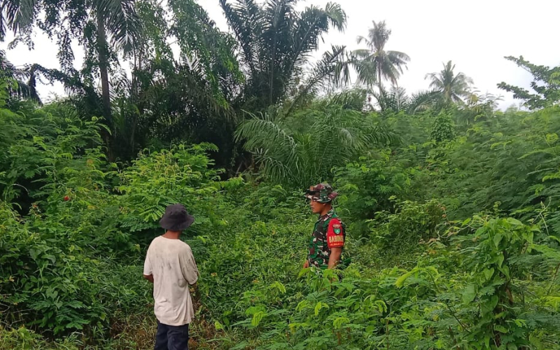 Cegah Karhutla dan Banjir, Babinsa Buluh Kasap Sosialisasi ke Warga