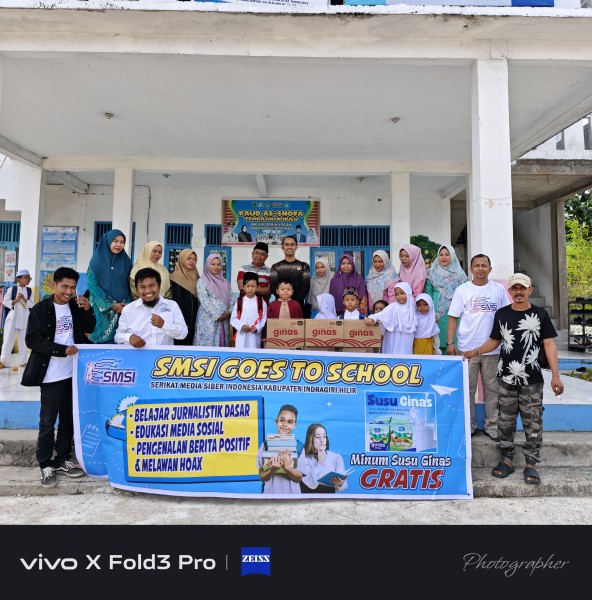 SMSI Goes To School Sambangi PAUD dan SD As-Sofa serta MTSN 2 Tembilahan