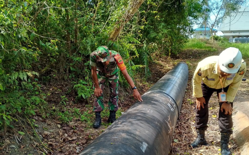 Jaga Keamanan Objek Vital Nasional, Koramil 01 Patroli Rutin