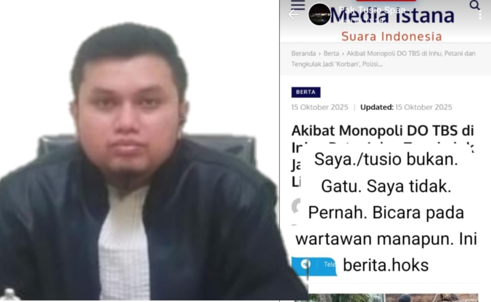 Advokat Sandi Baiwa Akan Laporkan Sejumlah Media Online Penyebar Hoaks Pengusaha Sawit di Inhu