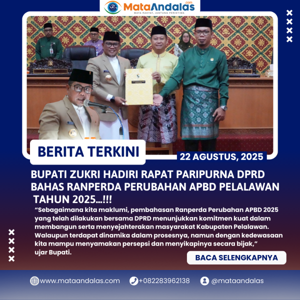Perubahan APBD 2025 Disepakati, Bupati Zukri Dorong Pelalawan Maju