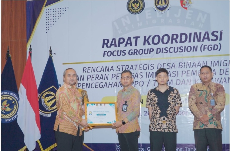 Cegah TPPO dan Penyelundupan Manusia, Kanim Dumai Raih Penghargaan Dirjen Imigrasi