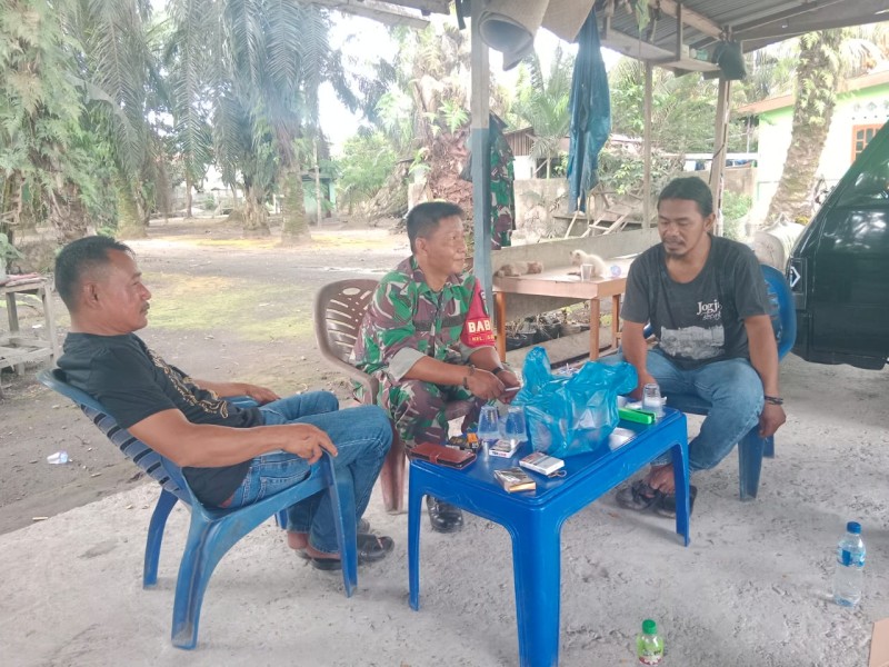 Serda Bambang Irwanto Lakukan Komsos, Guna Mempererat Hubungan Dengan Masyarakat