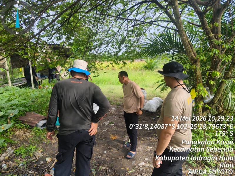 Polres Inhu Lakukan Persiapan Panen Jagung Pipil Ketahanan Pangan Serentak Secara Nasional