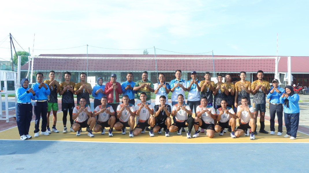 Polres Kepulauan Meranti Hadiri Pembukaan Turnamen Volly Ball Terpedo 2026, 42 Tim Berlaga