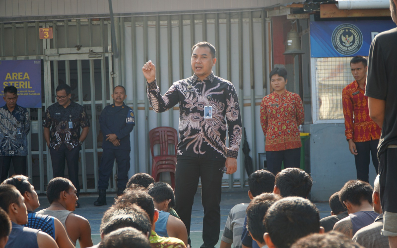 Karutan Dumai Tekankan Kebersihan, Disiplin, dan Pembinaan kepada Warga Binaan Baru
