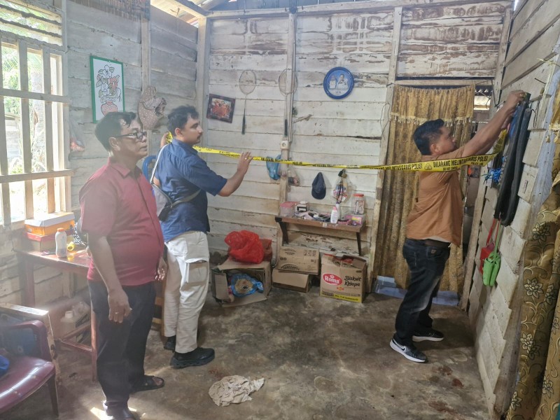 Dibacok Saat Tertidur, Ayah Tewas di Tangan Anak Kandung di Bengkalis