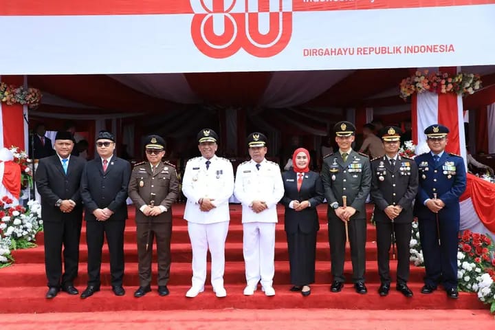 Lapas Pasir Pangaraian Ikuti Upacara HUT RI ke-80 dan Berikan Remisi kepada 18 Warga Binaan