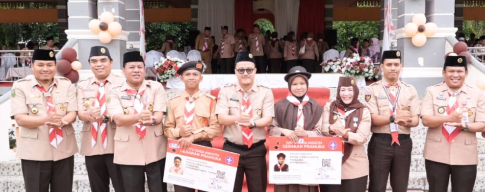 Bupati Kuansing Pimpin Upacara Hari Pramuka ke-64, Ajak Generasi Muda Jadi Teladan Bangsa