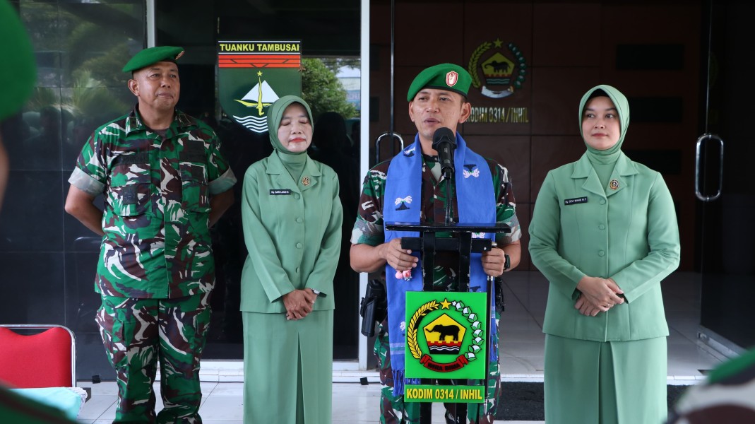 Letkol Arm Wahib Resmi Jabat Dandim 0314/Inhil