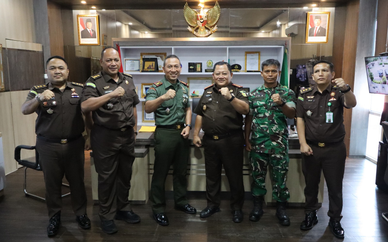 Tingkatkan Komunikasi dan Stabilitas Wilayah, Dandim 0320 Dumai Kunjungi Kejaksaan Negeri