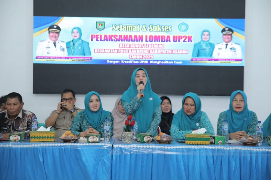 TP-PKK Kabupaten Asahan Lakukan Evaluasi Lomba UP2K di Desa Bunut Sebrang