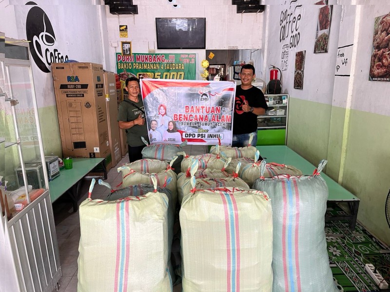 DPD PSI Inhil Kirim Hasil Galang Bantuan untuk Korban Bencana di Sumbar dan Aceh
