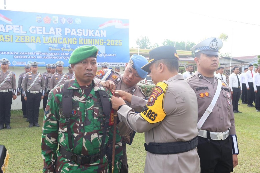 Polres Pelalawan Resmi Gelar Operasi Zebra Lancang Kuning 2025, Targetkan Disiplin Berlalu Lintas dan Tekan Angka Kecelakaan