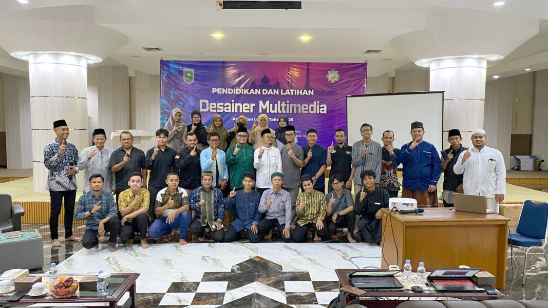 Masjid Raya An-Nur Riau Siapkan SDM Dakwah Digital lewat Diklat Disainer Multimedia 2025