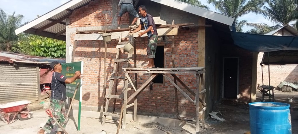 Progres Gemilang RTLH Kodim 0322/Siak: Wujudkan Hunian Layak di Dua Titik Bersama Warga