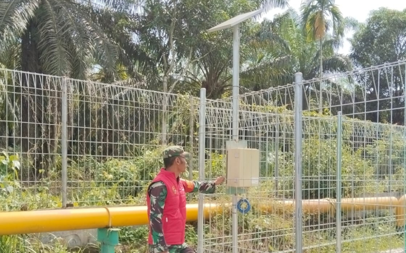 Upaya Menjaga Stabilitas Keamanan, Babinsa Koramil 03 Patroli di PT PGN