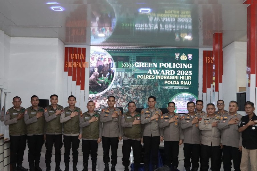 Polres Inhil Bidik Green Policing Award 2025