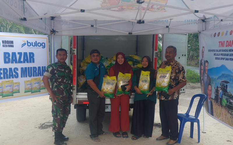 Kodim 0320 Dumai Dampingi Launching Program Penyaluran Bantuan Pangan