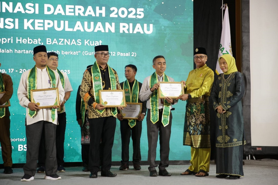 BRK Syariah Tanjungpinang Raih Baznas Award 2025 Kategori Perusahaan Aktif Pengumpul ZIS