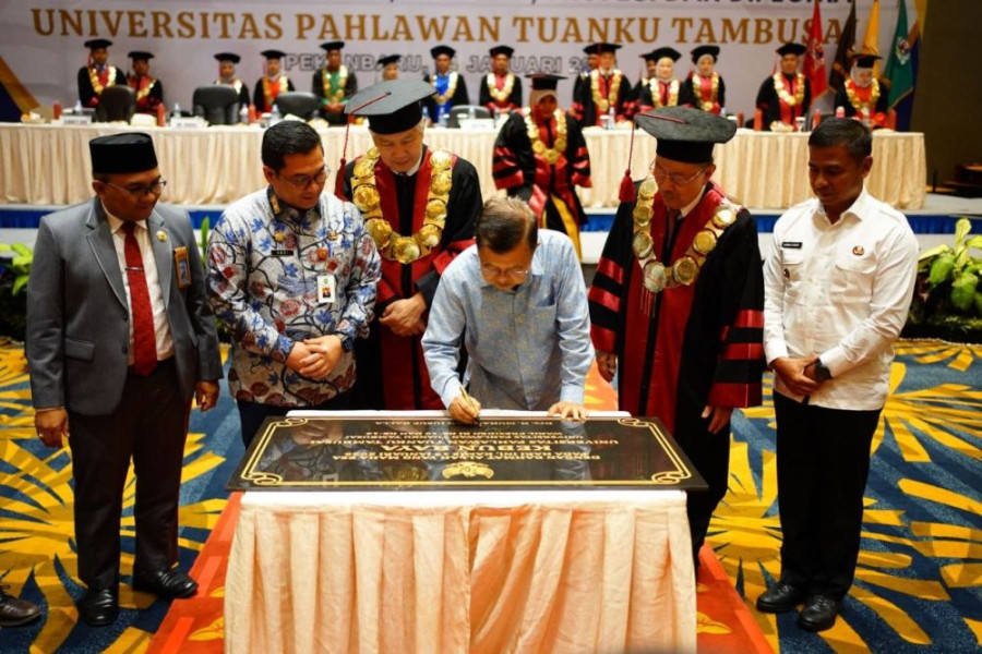 Wapres RI ke-12 Jusuf Kalla Resmikan Kebun Raya Universitas Pahlawan Tuanku Tambusai