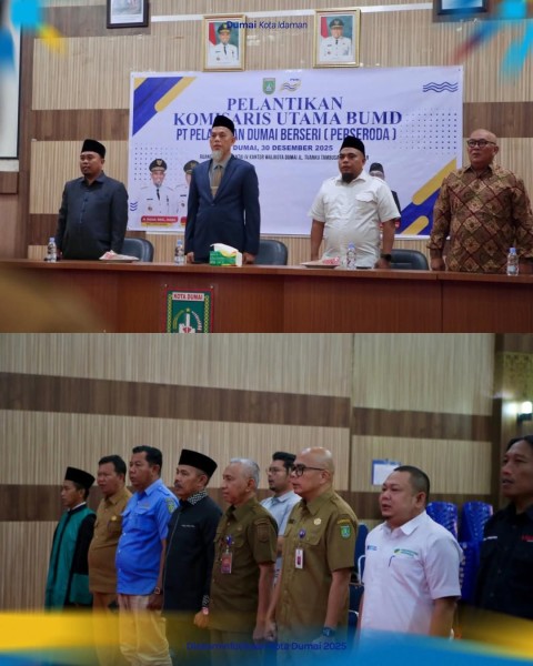 Fahmi Rizal Dilantik Jadi Komisaris Utama PT Pelabuhan Dumai Berseri