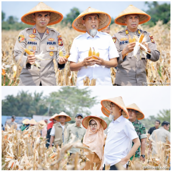 Paisal dan Kapolres Dumai Turun ke Ladang, Tanam Jagung Dukung Program Nasional