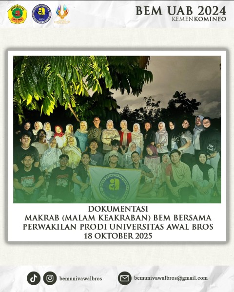 Hangatnya Kebersamaan: BEM Universitas Awal Bros Gelar Makrab 2025, Eratkan Tali Persaudaraan Mahasiswa