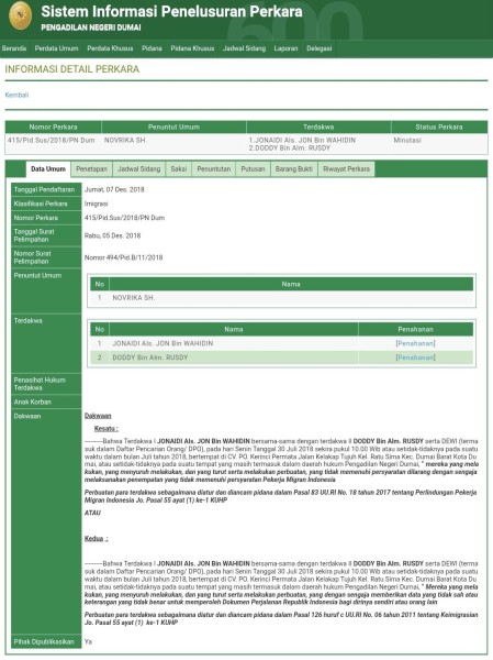 DPO Kasus Dokumen Paspor, Dewi Belum Tertangkap Sejak 2018