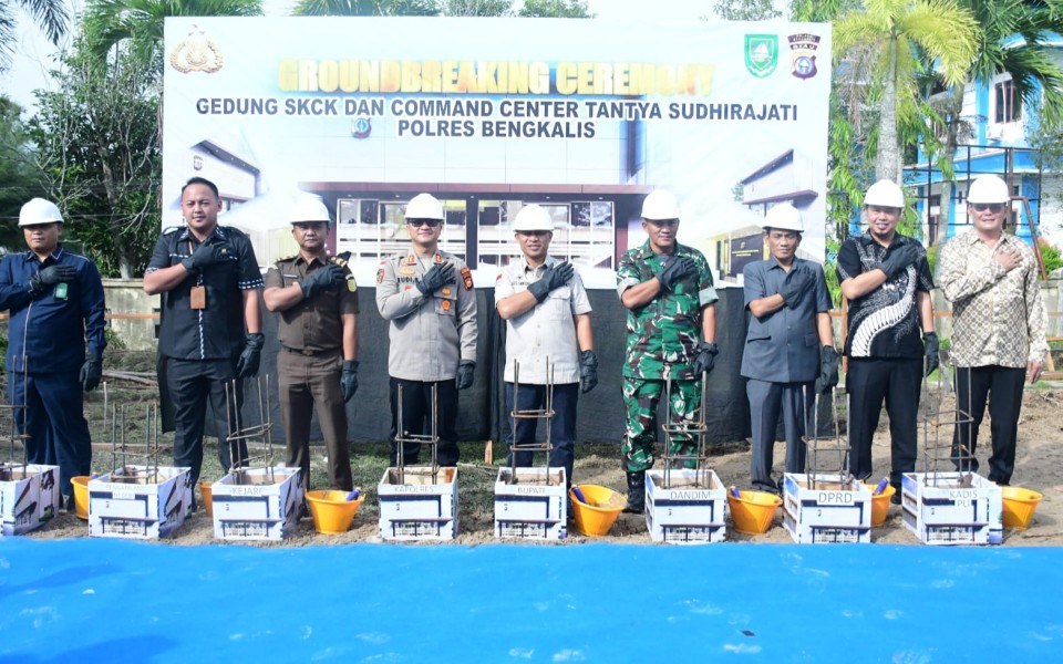 Pembangunan Dimulai, Polres Bengkalis Bakal Punya Gedung SKCK dan Command Center