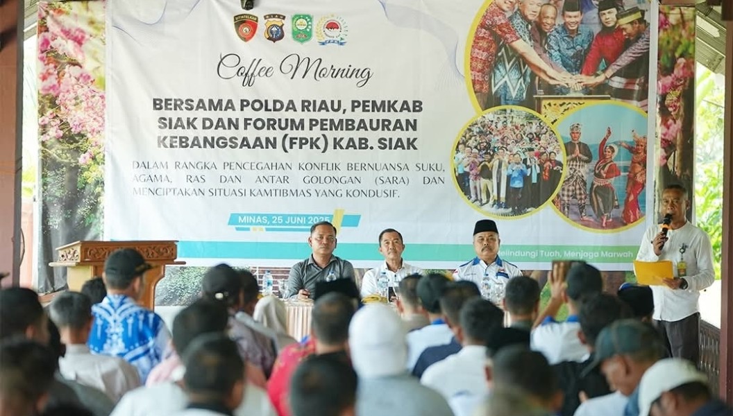 Forum Pembauran Kebangsaan Gelar Coffee Morning di Minas, Perkuat Sinergi Cegah Konflik SARA