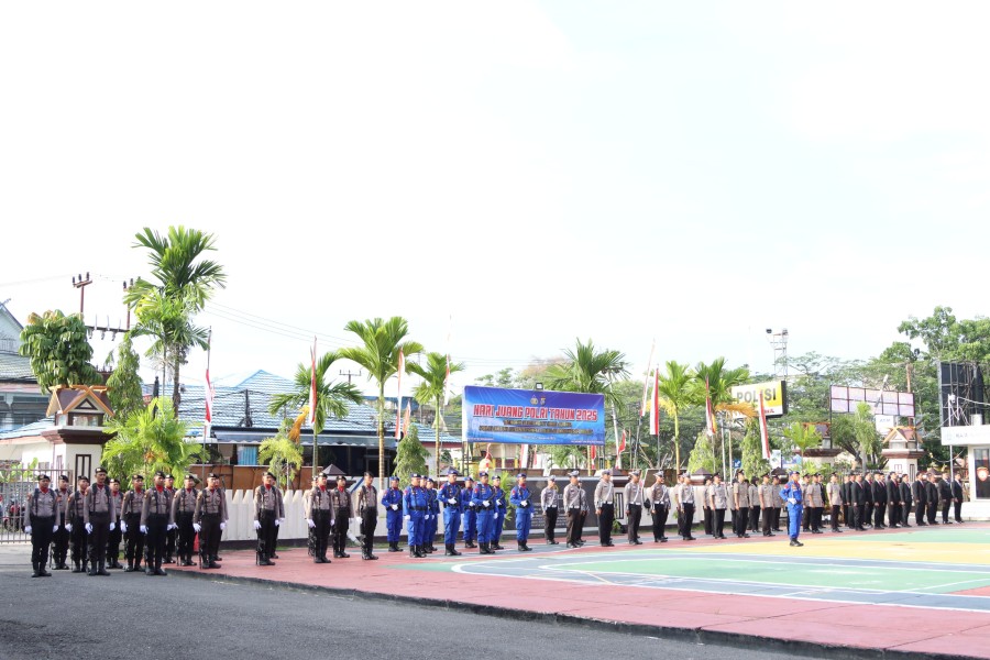 Polres Inhil Gelar Upacara Peringatan Hari Juang Polri Tahun 2025