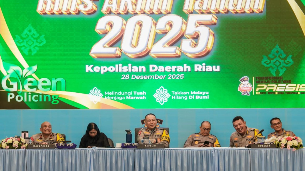 Kinerja Tahun 2025, Polda Riau Catat Penurunan Kejahatan dan Penguatan Green Policing